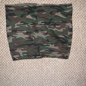Camo mini skirt